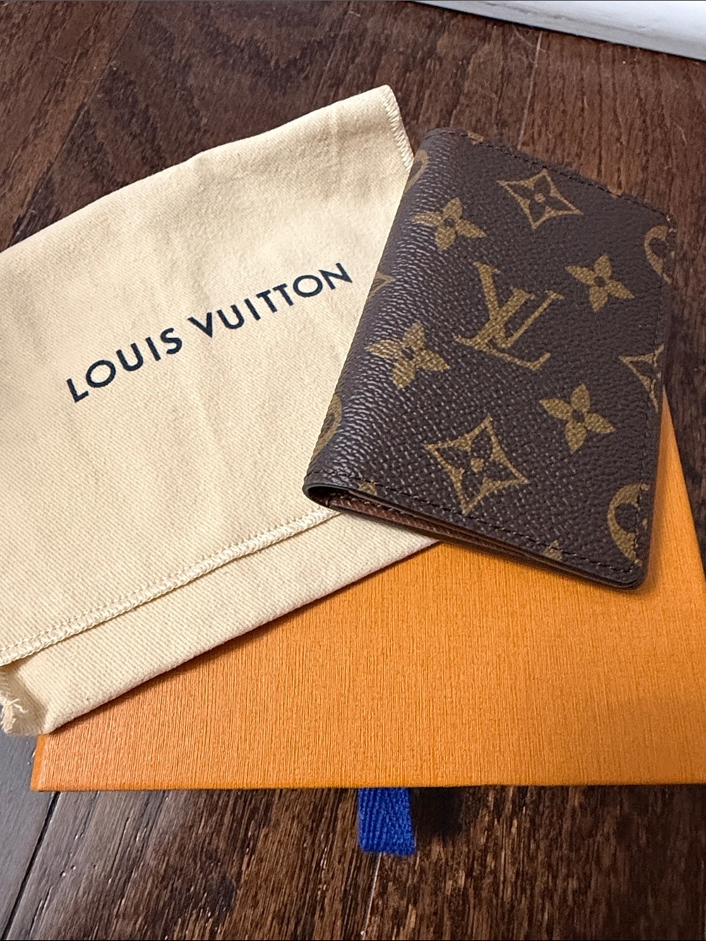 Louis Vuitton Brown and Gold Monogram Card Case
